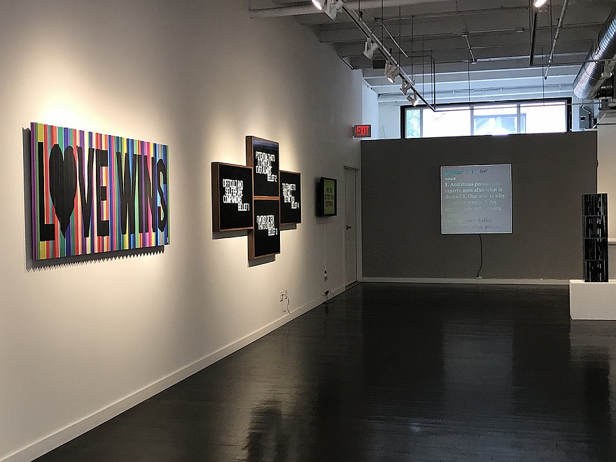 "Text Messages" Invitational Exhibition - Installation View