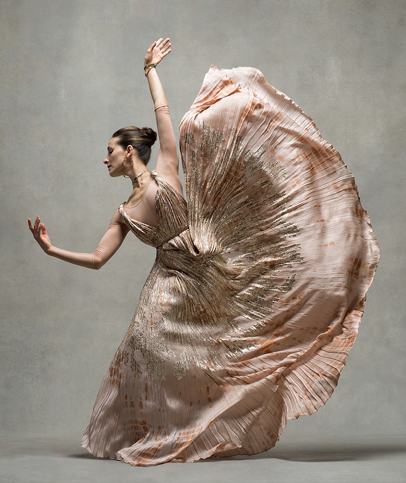 Ken Browar & Deborah Ory, Masha Dashkina Maddux (in Dior)
Dye sublimation print on aluminum, 50 x 42 in.
Principal, Martha Graham Dance Company, dress by Dior