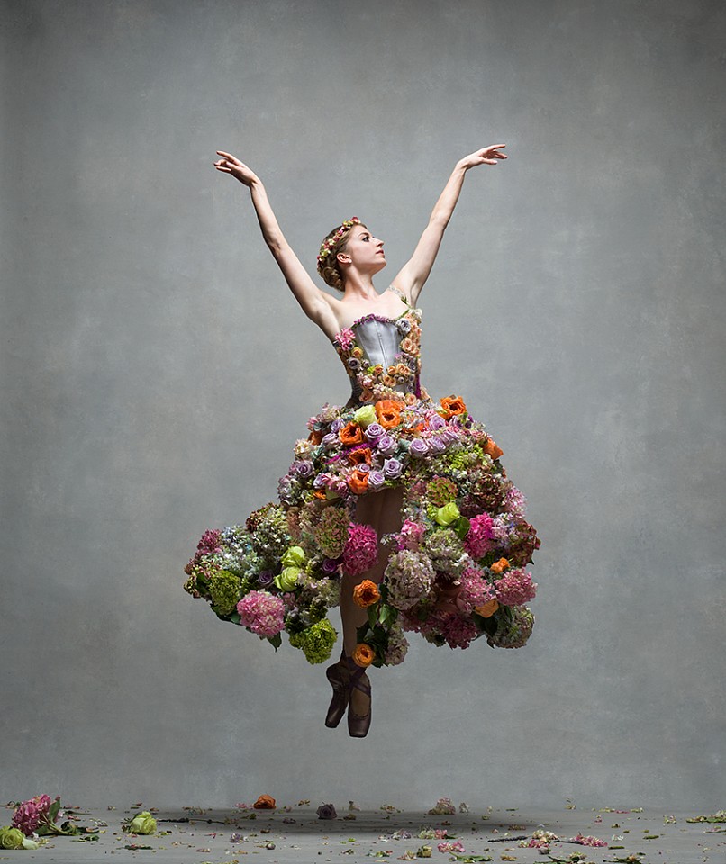 Ken Browar &amp; Deborah Ory, Meaghan Grace Hinkis
Dye sublimation print on aluminum, 50 x 42 in.
Soloist, The Royal Ballet, flower dress