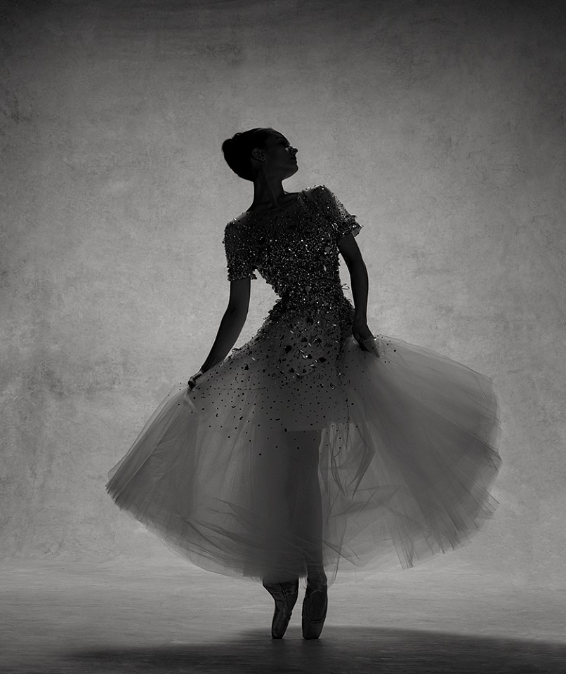 Ken Browar & Deborah Ory, Lauren Lovette
Dye sublimation print on aluminum, 50 x 42 in.
Principal, New York City Ballet, dress by Oscar de la Renta