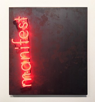 David McCauley -&nbsp;Manifest (Sold) 28 x 26 in.