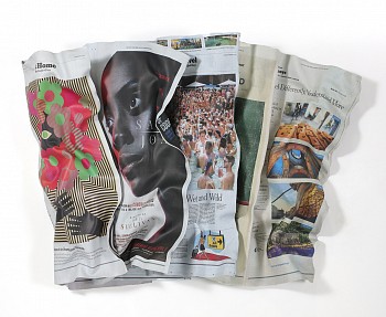 Paul Rousso - NY Times Home and Travel (Sold), 2021 47 x 67 x 10 in.