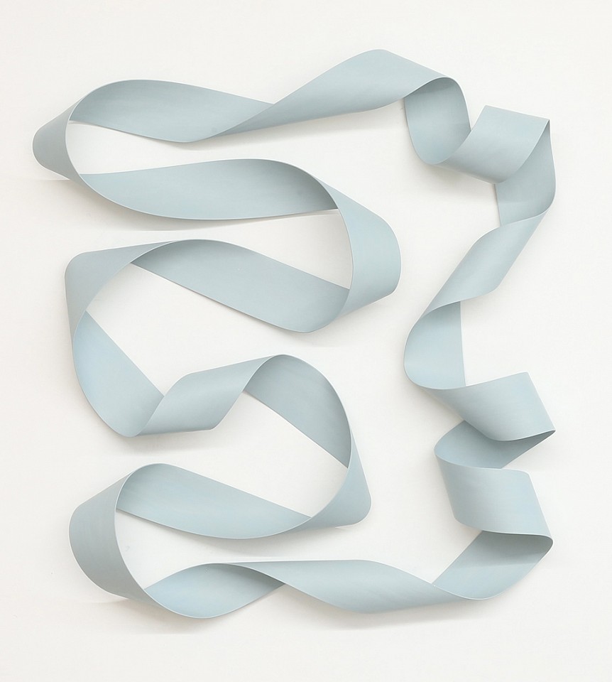 Jeremy Holmes, Untitled - Light Blue 
Painted white ash, 55 x 51 x 10 in.