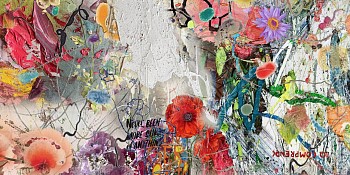 Irene Mamiye - Tell It Like It Is 40 x 80 in.