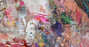 Irene Mamiye - Homage 3824a Love 40 x 72 in.