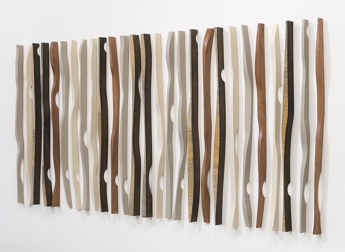 Pascal Pierme, Les Origines Earth 21 (Sold)
Mahogany, 36 x 78 in.