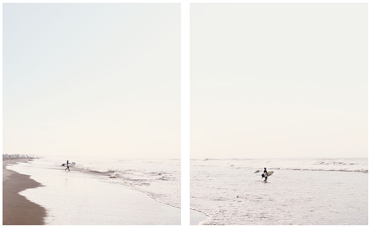 Jonathan Smith, Surfers-Morning Light (Santa Monica)
Chromogenic print, 40x64”,  50x80", 70x114"