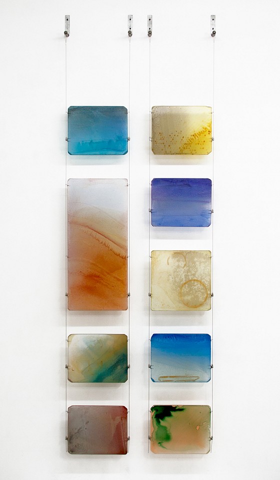 Carrie McGee, Dusk Sky (Sold)
Oxidized metal, pigment & metal leaf on acrylic panel, 96 x 32 x 4 in.