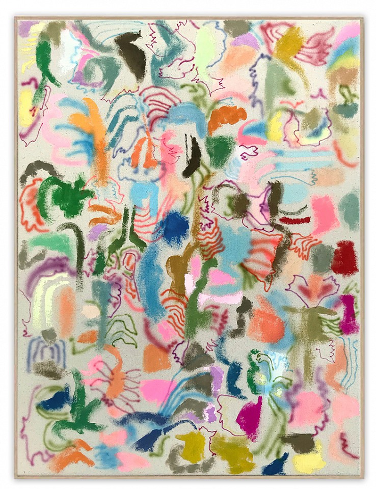 Sarah Giannobile, August Zinnias
Acrylic on linen, 24 x 18 in.