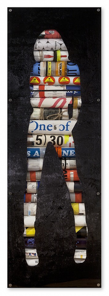Jane Maxwell, Thirty (Sold)
Paper scrolls with plexi, 48 x 16 x 2 1/2 in.