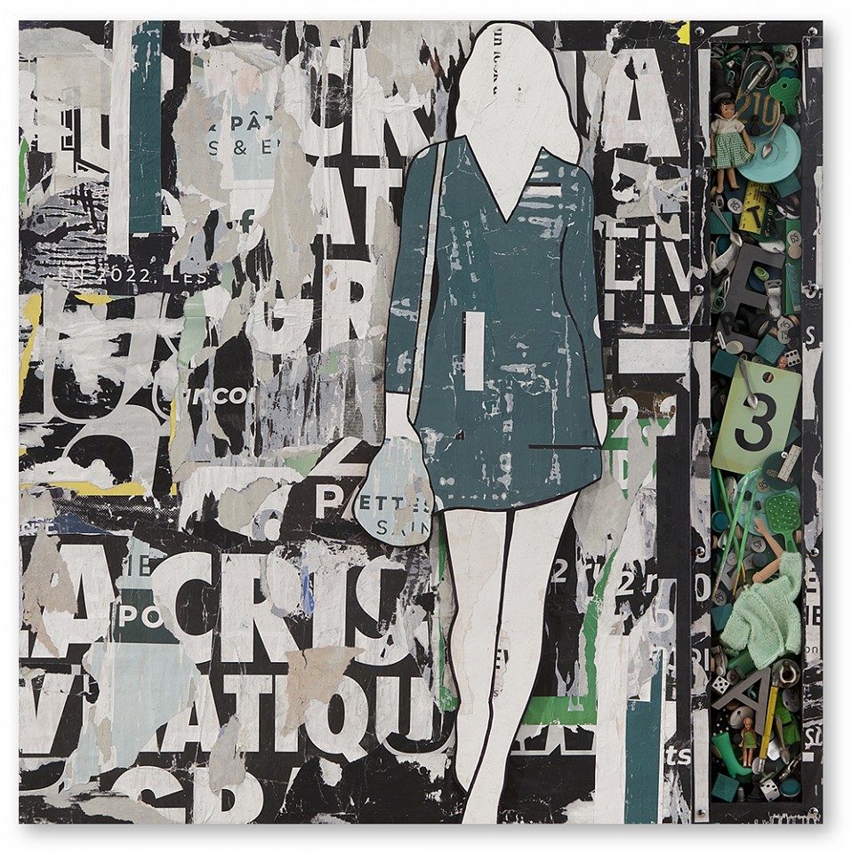 Jane Maxwell, Compartmentalized Chaos - Green
Mixed media with plexi on panel, 36 x 36 x 2 in.