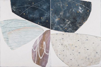 Karine Leger - River Path II (diptych) 48 x 72 in.