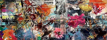 Irene Mamiye - Soleil du Midi 36 x 96 in.