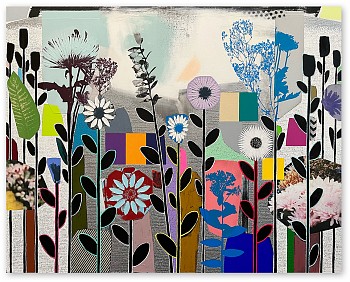 Emily Filler - Dreamscape (in rainbows) Sold 48 x 60 in.