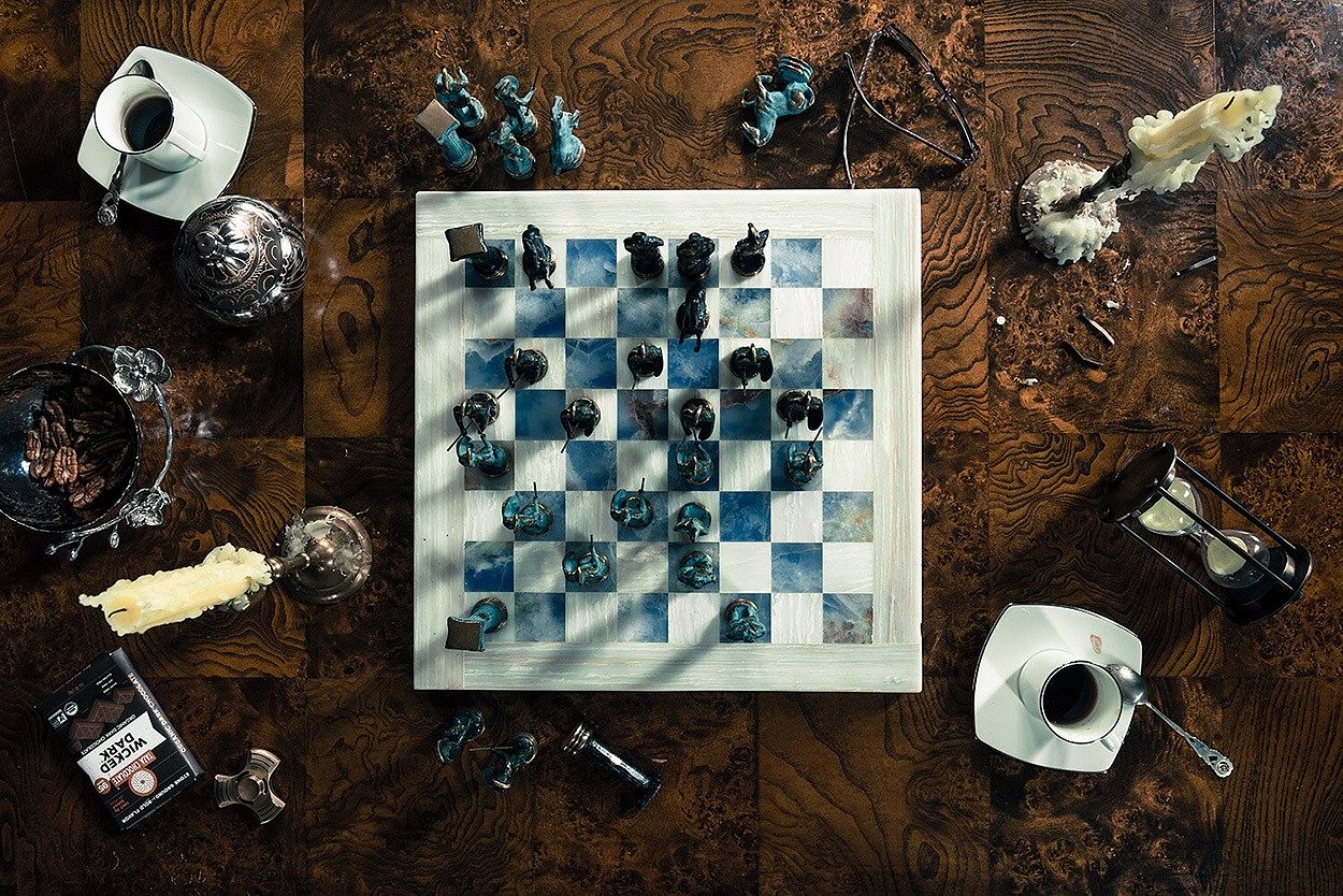 Christos Palios, Chess, Coffee & Chocolate
Archival pigment print, edition offered in 4 sizes