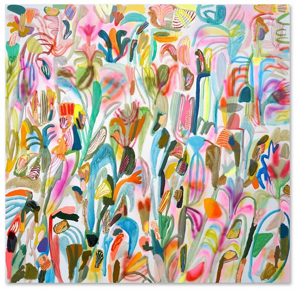 Sarah Giannobile, Spring Flowers
Acrylic and aerosol on canvas, 60 x 60 in.