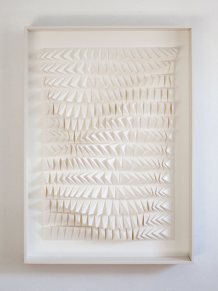 Anna Kruhelska, Untitled 257
Hand-folded archival paper, 28 x 40", (art may be oriented horizontally or vertically) Framed with non-reflective glass