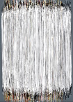 Henry Mandell - Plumb 22 (The Clock Strikes One That Just Struck Two)  57 x 40 1/2 in.