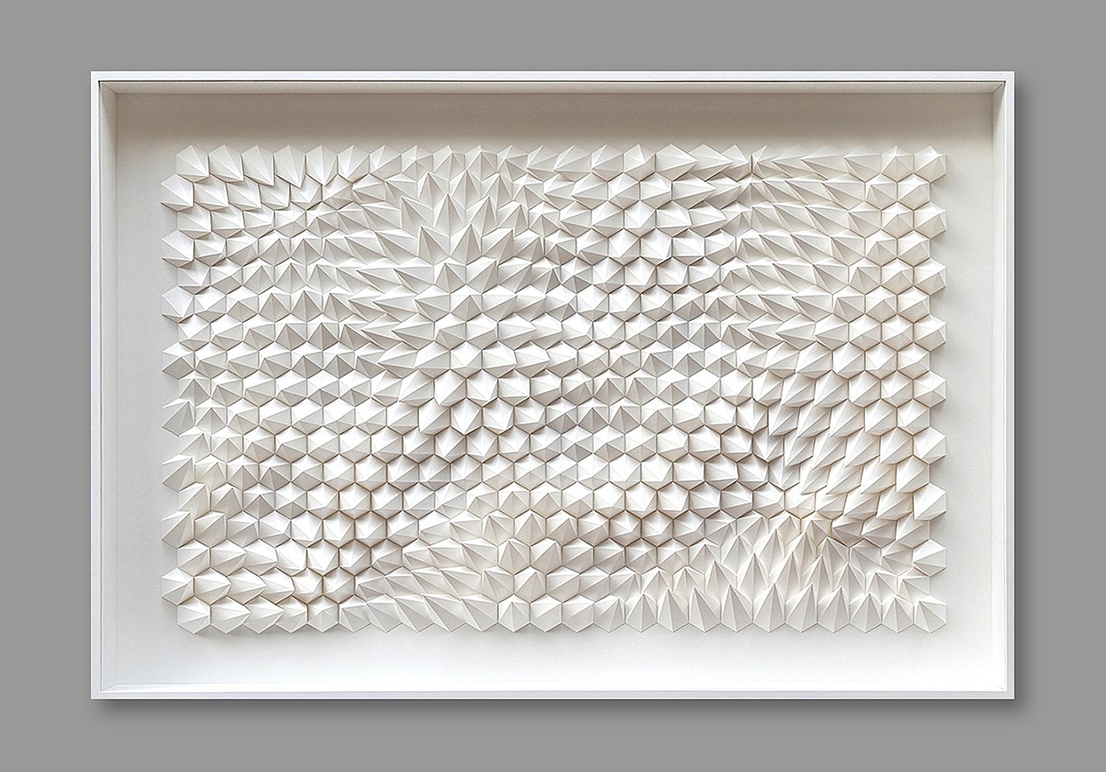 Anna Kruhelska, Untitled 272 (Sold)
Hand-folded archival paper, 32 x 48", (art may be oriented horizontally or vertically) framed with non-reflective glass