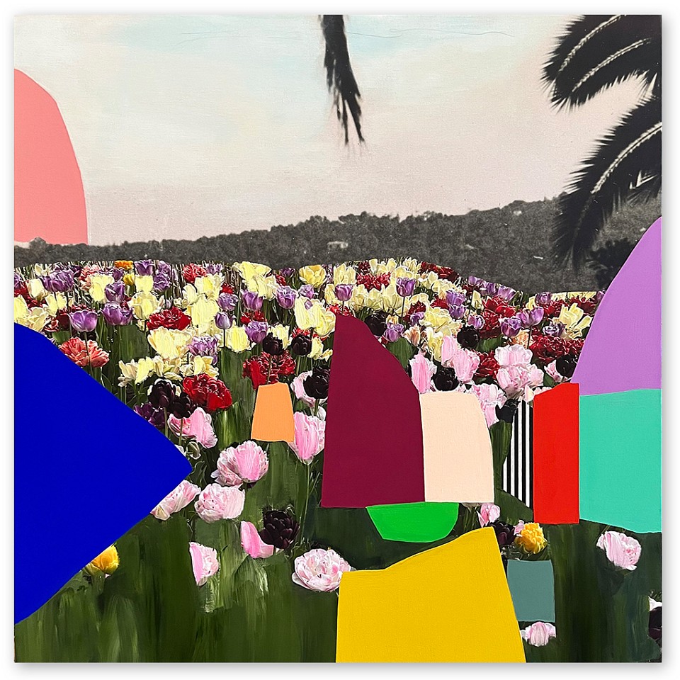 Emily Filler, Field of Tulips #3
Mixed media on canvas, 35 x 35 in.