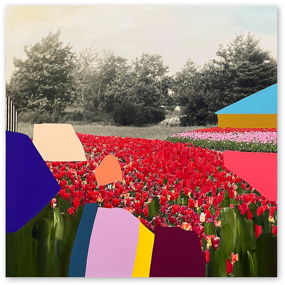 Emily Filler, Field of Tulips #2
Mixed media on canvas, 35 x 35 in.
