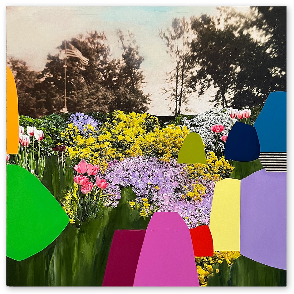 Emily Filler, Field of Tulips #8
Mixed media on canvas, 35 x 35 in.
