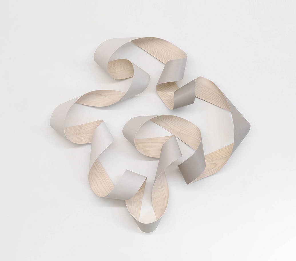 Jeremy Holmes, Gray Transition (Sold)
Painted white ash, 52 x 52 in.