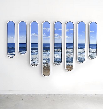 Jenna Krypell -&nbsp;Rhythms of the Tide (Sold) 51 x 92 inches, commissions possible