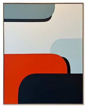 Francois Bonnel - Duel #1 39 1/2 x 31 1/2 in.