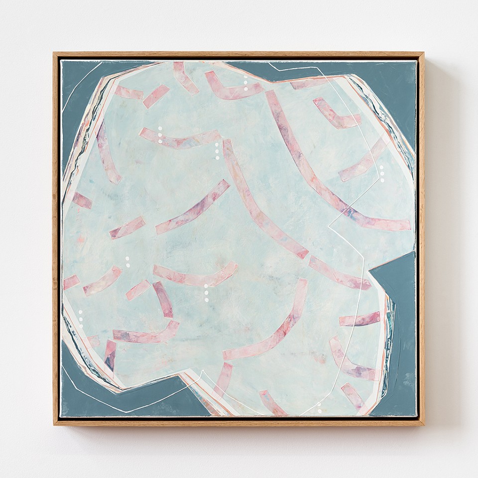 Karine Leger, Vue du Ciel No. 6
Acrylic on canvas, 25 1/4 x 25 1/4 in. framed