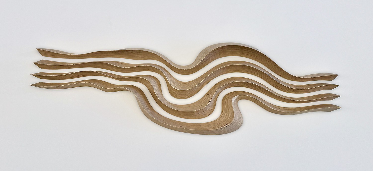 Daniel Mirchev, Hyper Zoom Series: Somewhere Out There
Layered plywood, 22 x 75 x 7 in.