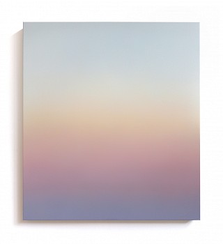 Lindsy Halleckson -&nbsp;Skywatching: Vertical Sensitivity (Cuttyhunk, Civil Dusk Sept. 2025) 40 x 36 in.