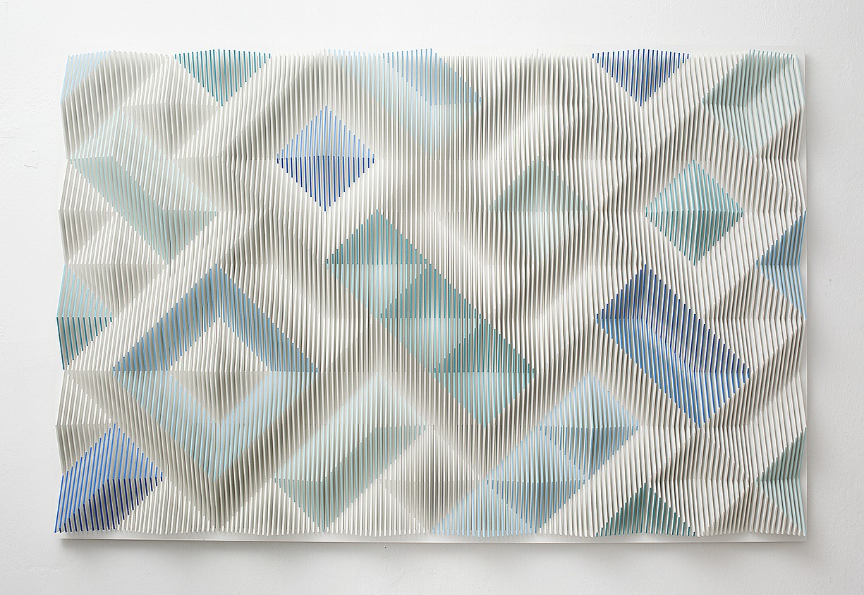Anna Kruhelska, Parallel Perspectives 19
Mixed media on panel, 40 x 60 in.